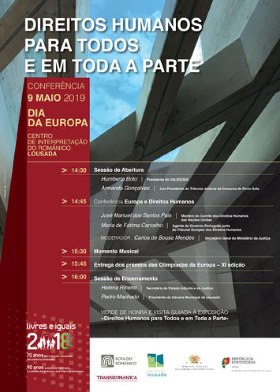 cartaz lousada conferencia europa dh divulgacao